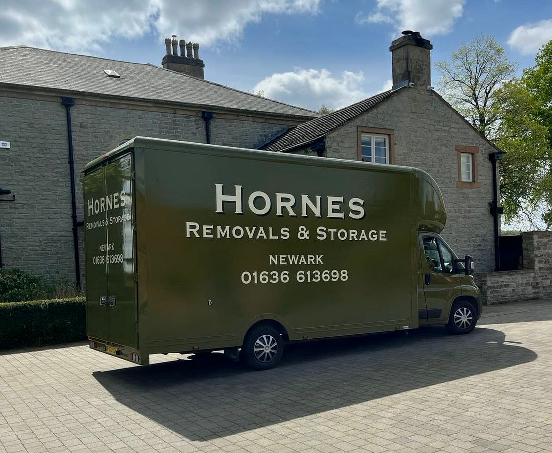 Hornes Removals and Storage vehicle